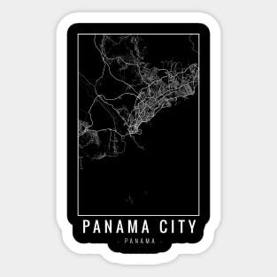 Panama City Minimalist Map Sticker